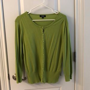Green cardigan